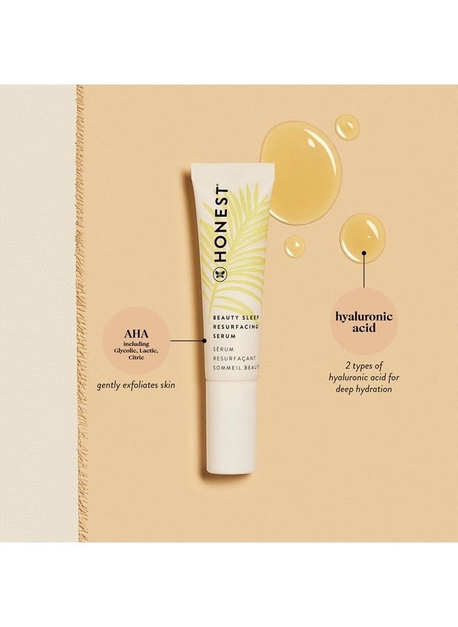 Honest Beauty - Sleep Resurfacing Serum with 5 AHAs + Hyaluronic Acid, Vegan, Paraben & Synthetic Fragrance, Cruelty Free, Dermatologist Tested - Image 1