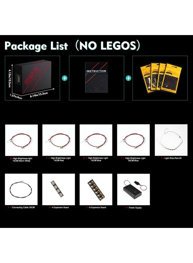 Vonado Led Light Kit Compatible With Lego Auspicious Dragon 80112, Diy Creative Lighting Set Accessories Compatible With Lego Dragon 2024 New Year 80112 Set (Lights Only, No Models)  - Image 3