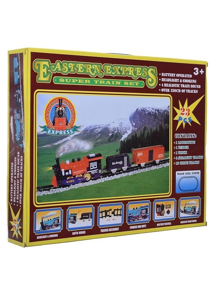 null - Toy Train with Multicolored Railway - Image 1