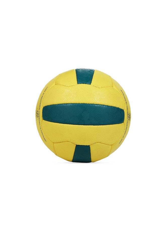 Cosco 17007 Rubber Throw Ball, Size 5 (Yellow & Green, Volleyball) - Image 3