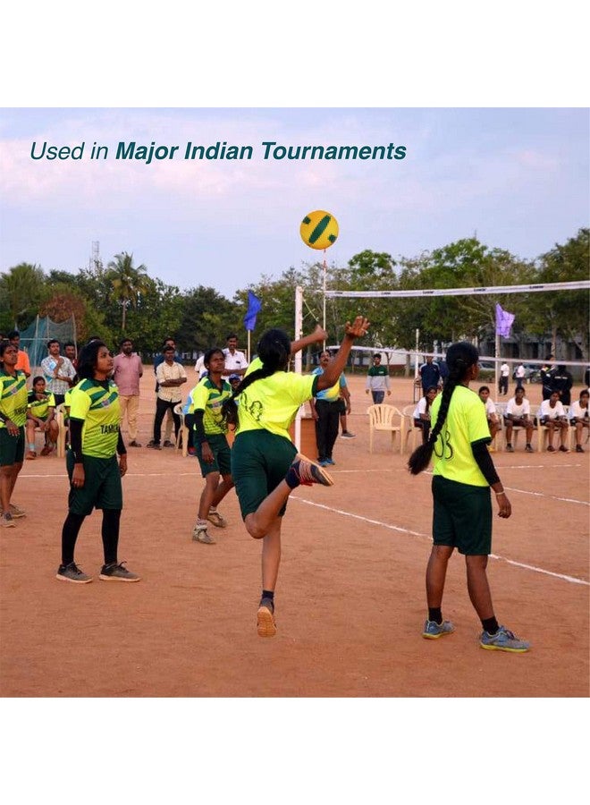 Cosco 17007 Rubber Throw Ball, Size 5 (Yellow & Green, Volleyball) - Image 5