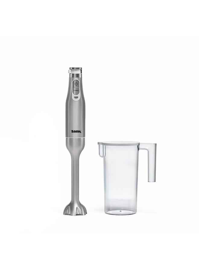 TANK Hand Blender with 600ml BPA Free Beaker, with 6 Speed Control + Turbo, 1200 Watts, White, CM-6004 - Image 1