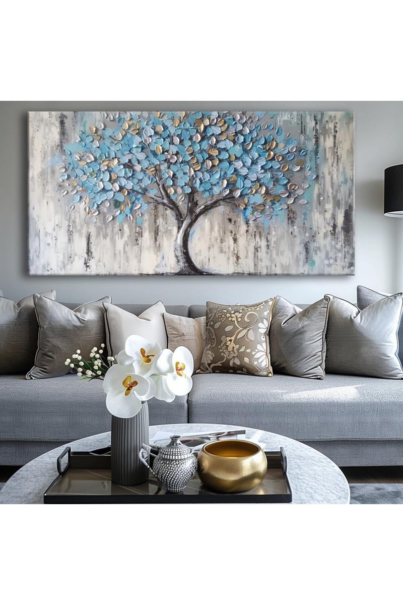 EMODA Abstract Tree Art Framed Canvas wall art (60x120 cm ) – Modern Botanical Painting for Home Decor - Image 2