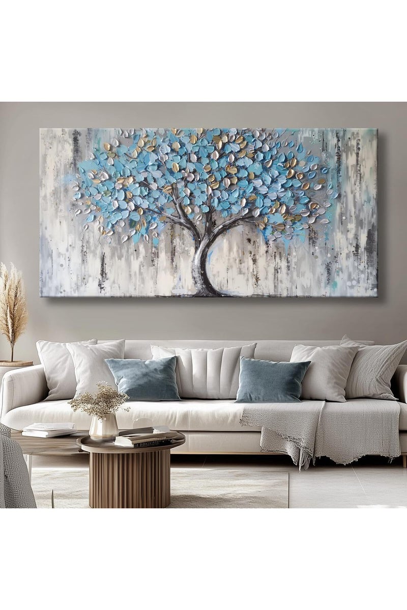 EMODA Abstract Tree Art Framed Canvas wall art (60x120 cm ) – Modern Botanical Painting for Home Decor - Image 4