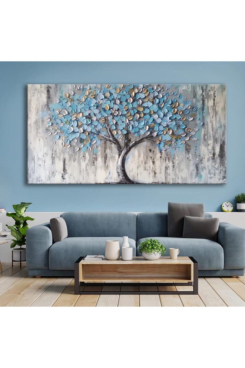 EMODA Abstract Tree Art Framed Canvas wall art (60x120 cm ) – Modern Botanical Painting for Home Decor - Image 3