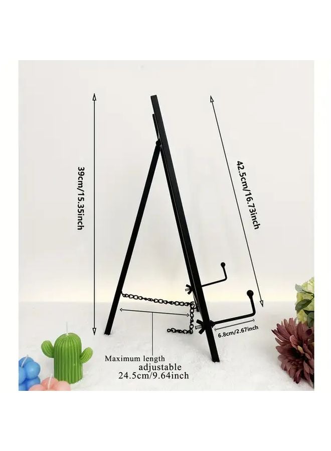 Polychrome Iron Folding Mini Picture Frame Portable Desktop Display Stand Wedding Table Card Holder - Image 4