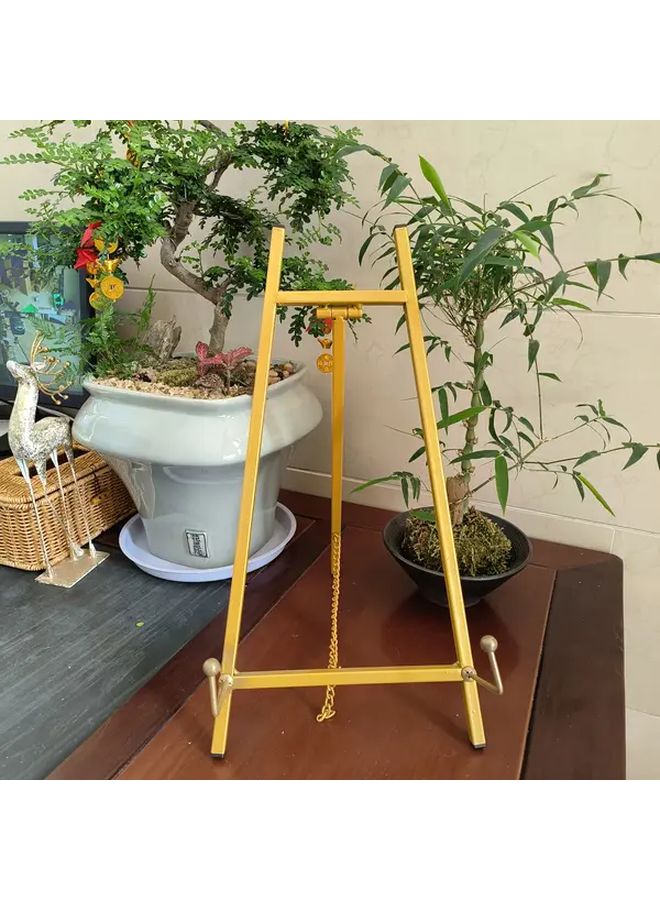 Polychrome Iron Folding Mini Picture Frame Portable Desktop Display Stand Wedding Table Card Holder - Image 5