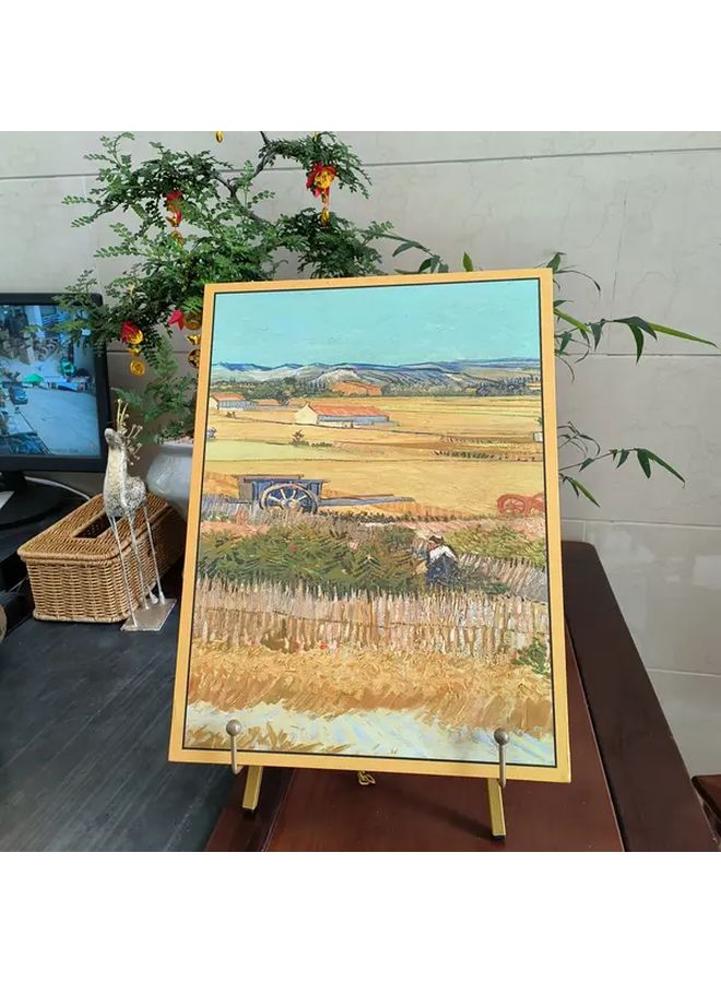 Polychrome Iron Folding Mini Picture Frame Portable Desktop Display Stand Wedding Table Card Holder - Image 3