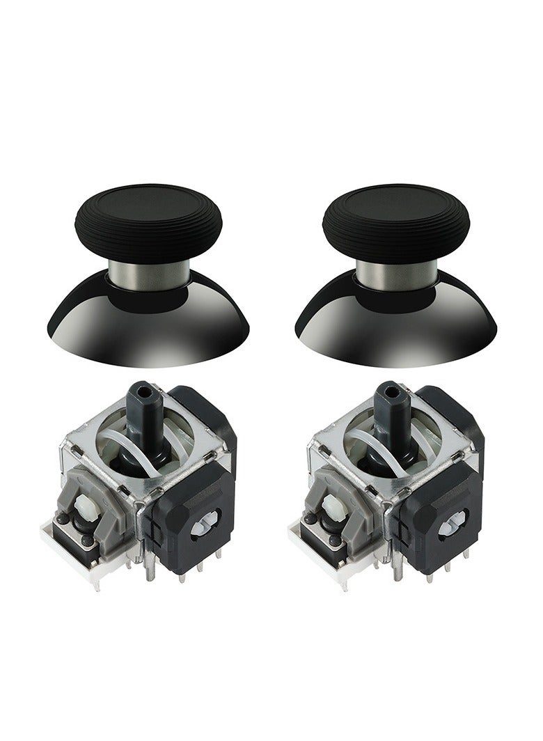 GuliKit TMR Electromagnetic Joystick for PS5 Controller, Anti-Drift Hall Effect Replacement Analog Stick, High Precision & Low Power Contactless Sensor, Includes KK Ring Thumbstick Caps - 2 Pack - Image 1