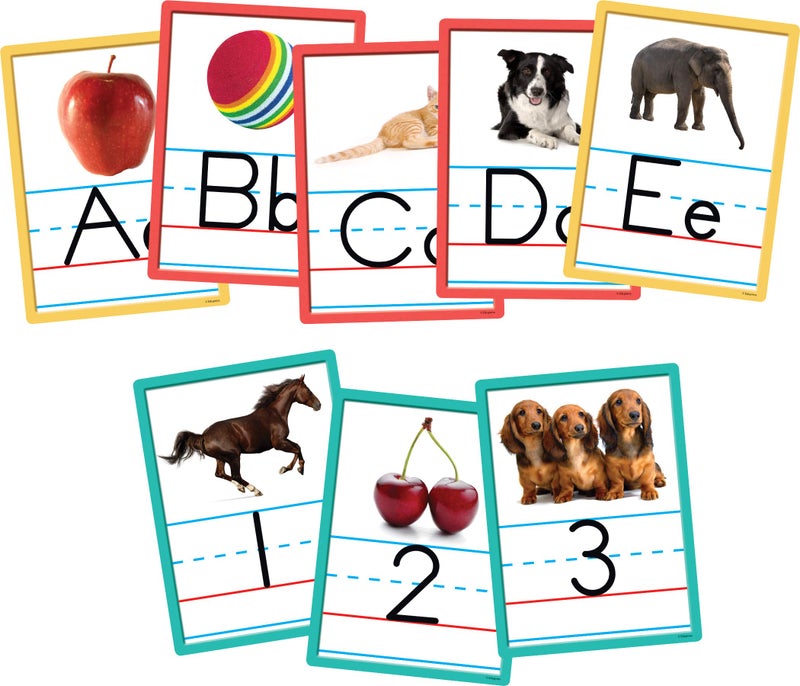 Edupress Alphabet and Numbers Accents, Pack of 36 Multicolored 6" x 8" - Image 1