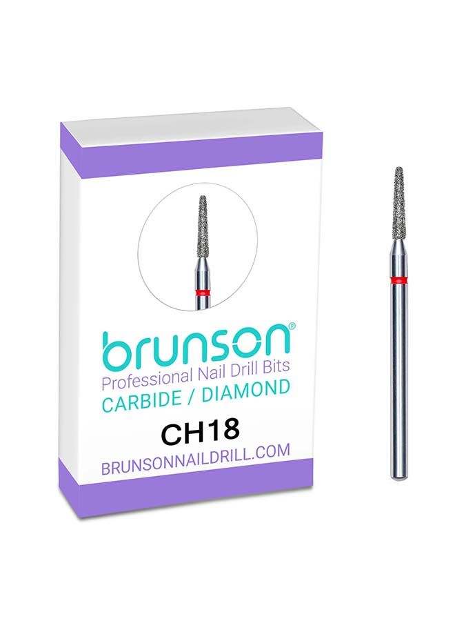 brunson Nail Drill Bits Diamond Cuticle Remover Nail Bits CH18 - Image 1