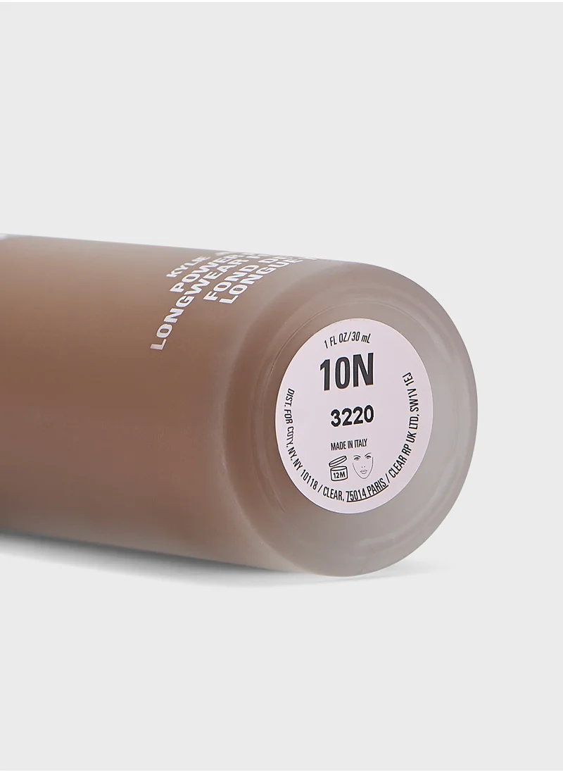 كايلي كوزماتيكس Power Plush Longwear Foundation - 10N, 30Ml