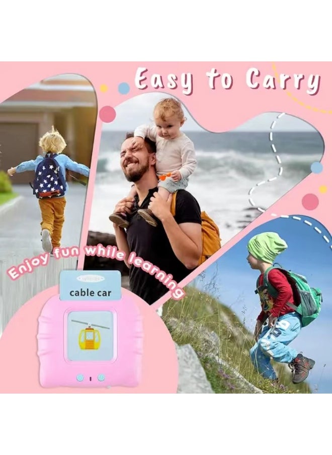 Talking Flash Cards Learning Toy for Toddlers – Educational Audible Flashcards with 224 Words in Arabic & English, Interactive Speech Therapy & Sight Words Learning for Kids  - Image 5