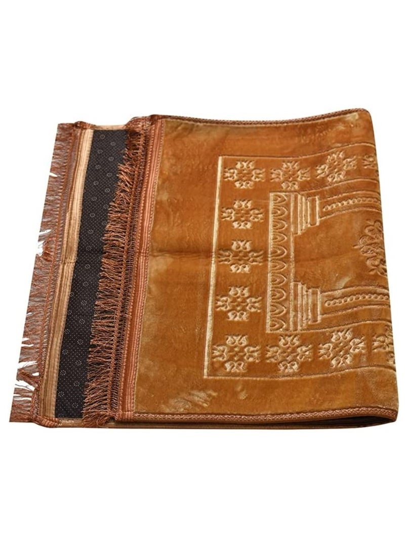 Extra Large Beige Islamic Prayer Mat Musalla  - Image 1