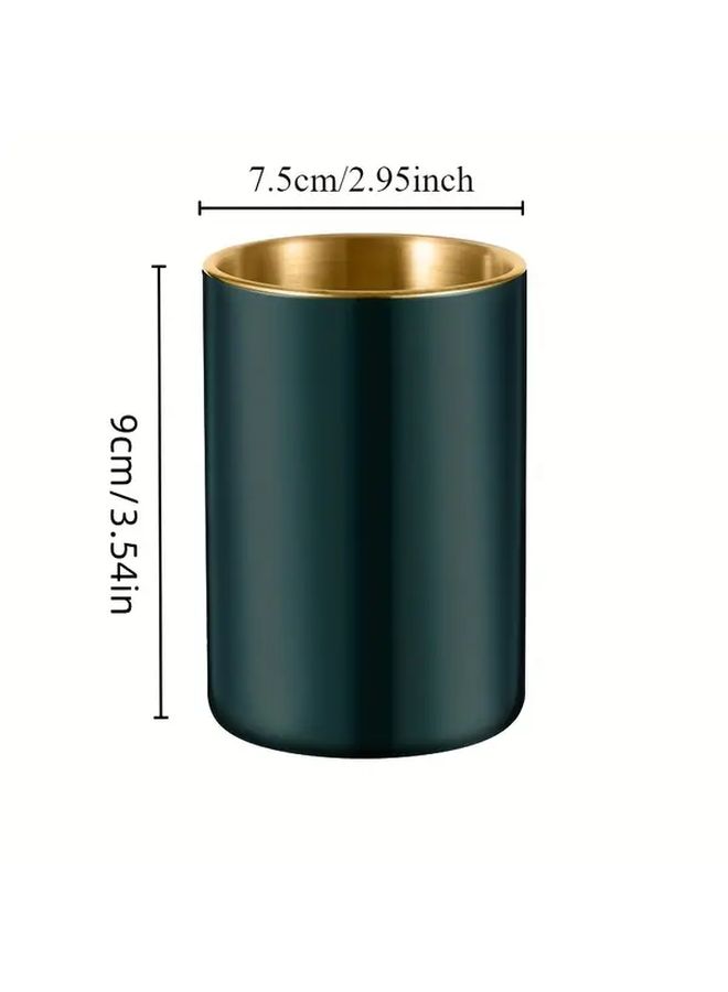 Silvery Mini Ashtray With Lid Portable Stainless Steel Windproof Outdoor Indoors - Image 2