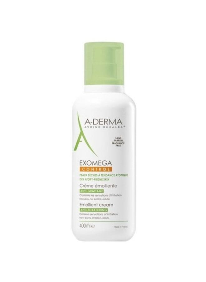 A-DERMA - EXOMEGA CONTROL EMOLLIENT CREAM 400ML - Image 1