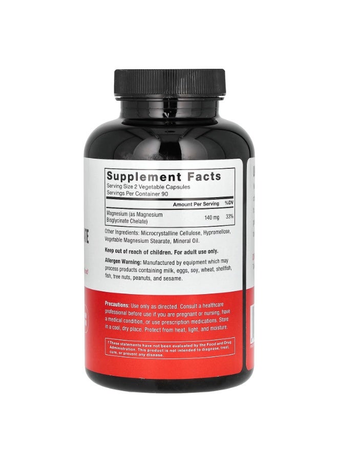 Force Factor Magnesium Glycinate, 180 Vegetable Capsules (70 mg per Capsule) - Image 2