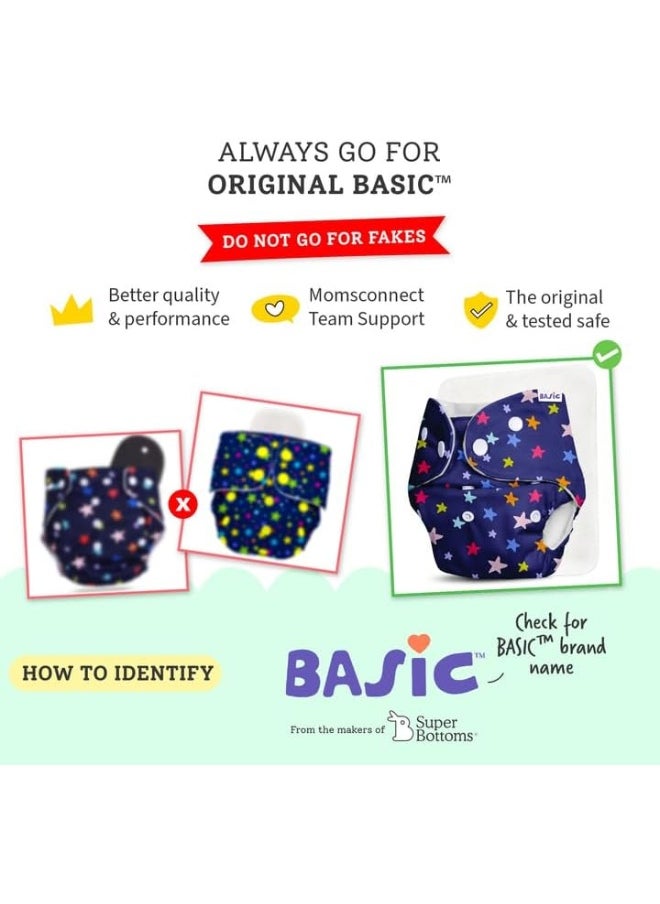 Superbottoms superbottoms BASIC Reusable Cloth Diaper with NEW Quick Dry UltraThin pads  - Image 3