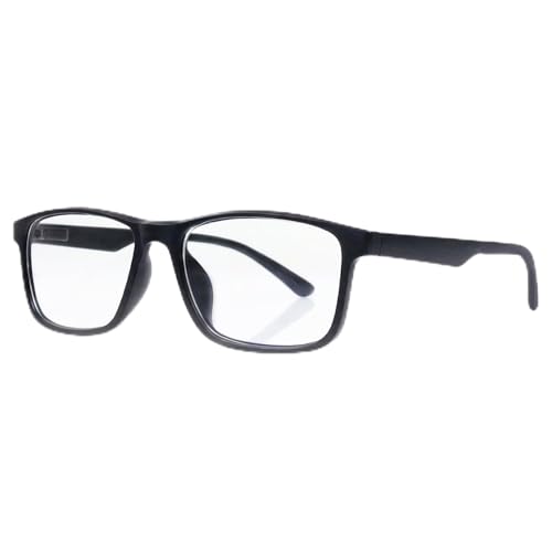 RAYBLOC UV Protection Glasses Blue Cut Blocking Harmful Rays Glasses for Men & Women Zero Power Computer Specs Eye Protection Lightweight Frame with Case & Cleaning Cloth (Black, Matte) - Image 1