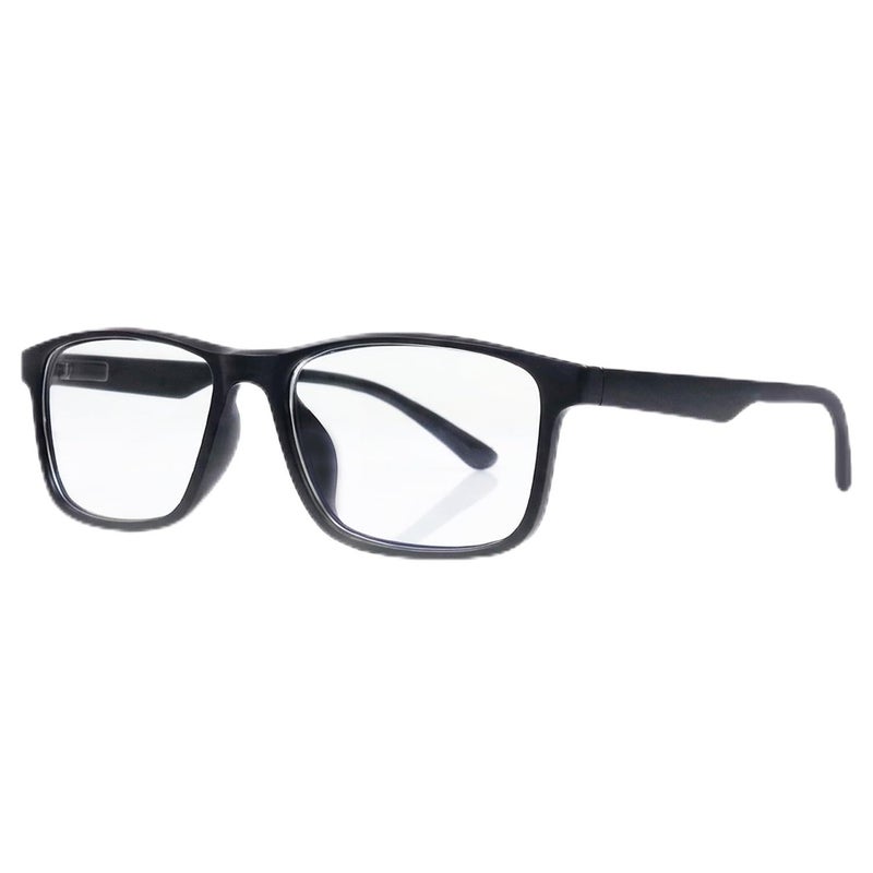 RAYBLOC UV Protection Glasses Blue Cut Blocking Harmful Rays Glasses for Men & Women Zero Power Computer Specs Eye Protection Lightweight Frame with Case & Cleaning Cloth (Black, Matte) - Image 4