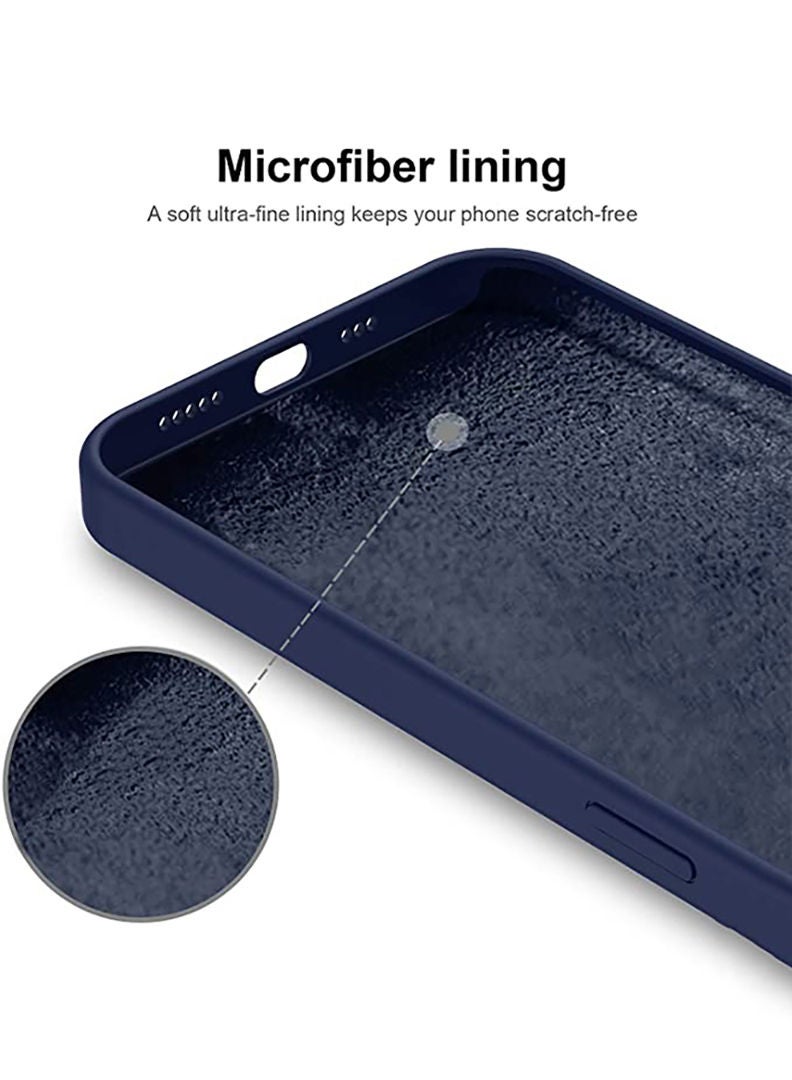 Theodor Protective Slim Fit Case Liquid Silicone Cover with Full Body Protection Anti-Scratch Shockproof Case For iPhone 12 Pro Max Blue  - Rock copy - Image 3