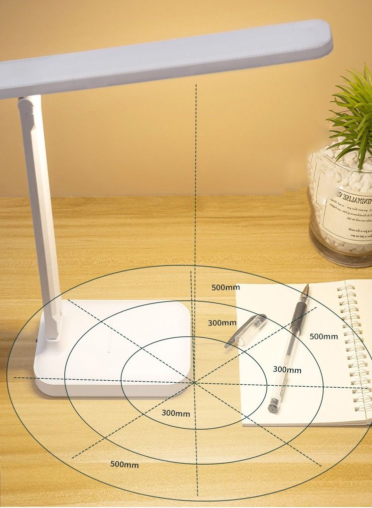 عربست مصباح مكتب LED، مصباح طاولة للقراءة بتحكم باللمس بدون وميض، 3 أوضاع ألوان، مصباح قابل للطي للطاولة، مصباح قراءة للعناية بالعين للمكتب والمنزل والمبيت، واجهة USB 5 فولت 1 أمبير (لتر)مصباح مكتب LED، مصباح طاولة للقراءة بتحكم باللمس بدون وميض، 3 أوضاع ألوان، مصباح قابل للطي للطاولة، مصباح قراءة للعناية بالعين للمكتب والمنزل والمبيت، واجهة USB 5 فولت 1 أمبير (لتر) - Image 2