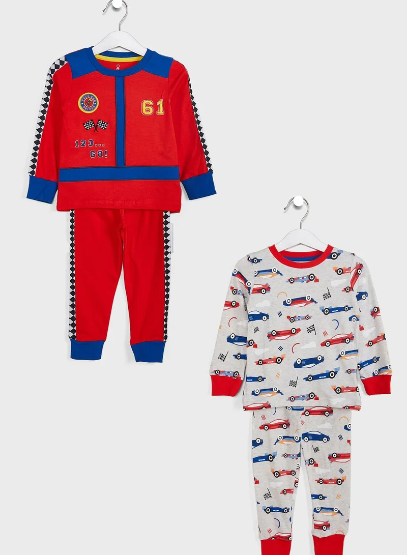 mothercare Transport Pyjamas - 2 Pack