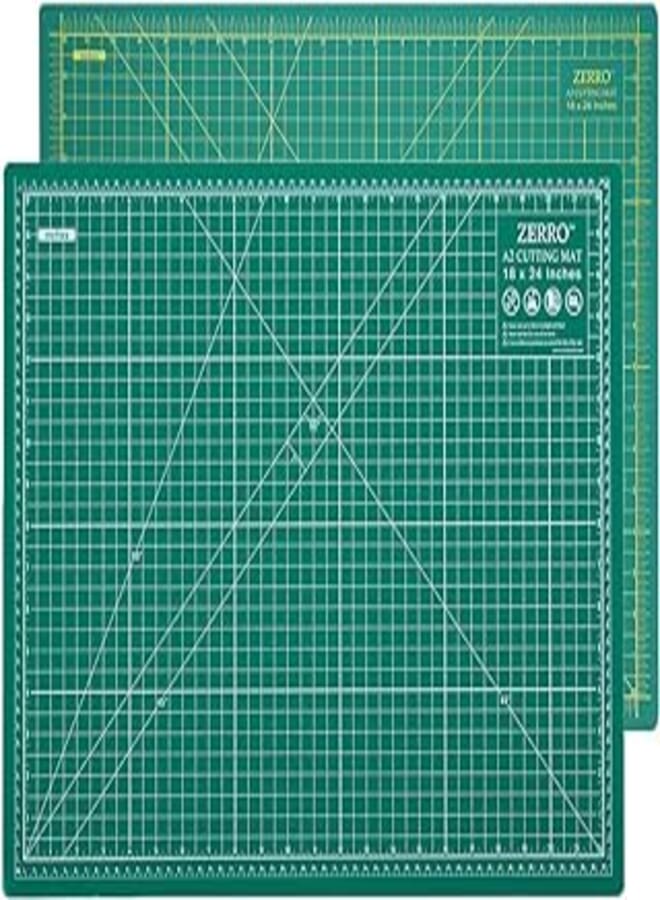 ZERRO Professional Self Cleaning Mat Double Thickness 5-Ply with Imperial/Metric 18" x 24" (A2)