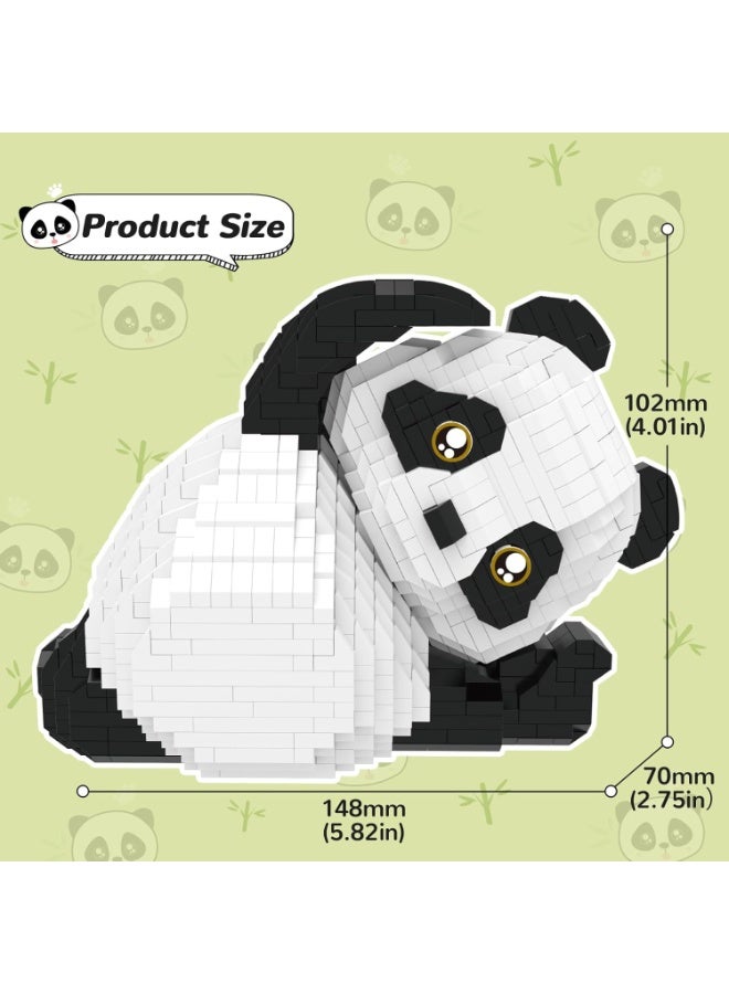 باندا ميكرو ميني بناء لعبة الطوب للبالغين ، 1192 جهاز كمبيوتر شخصي صغير كتل البناء مجموعات الحيوانات لحقائب Goodie ، حزب المفضلات للفتيان والبنات 12 + 14 + ، هدية عيد ميلاد عيد الميلاد للأطفال ، جوائز الكرنفال - Image 3