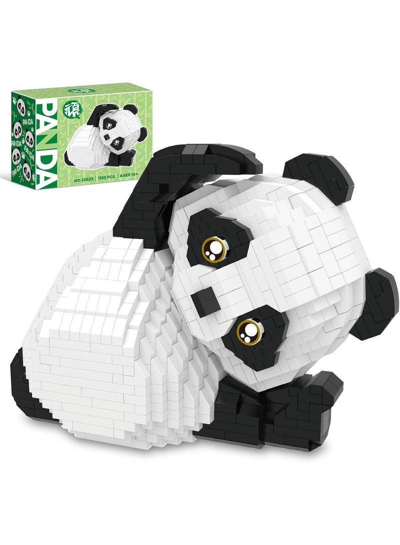 باندا ميكرو ميني بناء لعبة الطوب للبالغين ، 1192 جهاز كمبيوتر شخصي صغير كتل البناء مجموعات الحيوانات لحقائب Goodie ، حزب المفضلات للفتيان والبنات 12 + 14 + ، هدية عيد ميلاد عيد الميلاد للأطفال ، جوائز الكرنفال - Image 1