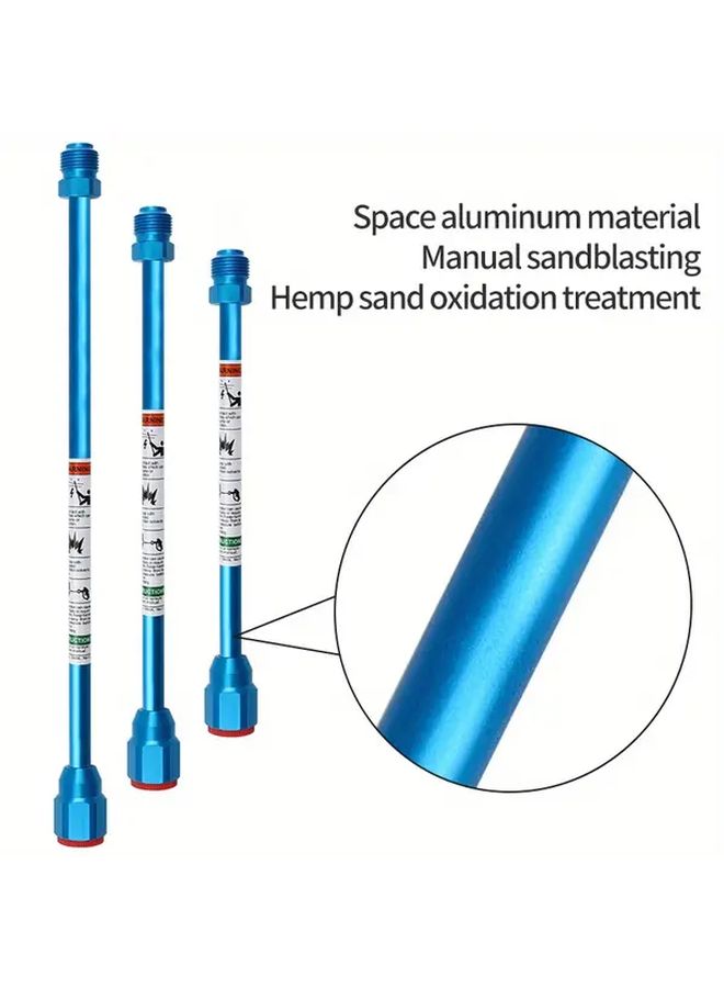 Stainless Steel Airless Sprayer Gun Extension Pole Blue 11 81inch Set With Nozzle Guard Adjustable Spray Gun Tip For Precision Painting Compatible With Multiple Models Automotive Interior Painting Clamp On Design Flexible Nozzle Guard - Image 3