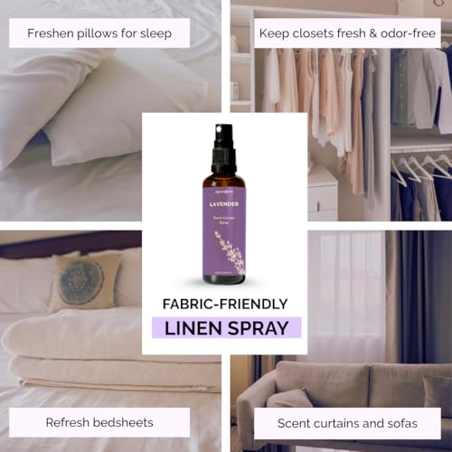 Aromafume Lavender Room, Linen & Pillow Spray by Aromafume | 100ml/3.38 fl oz | with Pure Lavender Essential Oil | Aromatherapy Spray for Relaxation, Sleep & Stress Relief | Mist for Bedding, Fabrics - Image 4