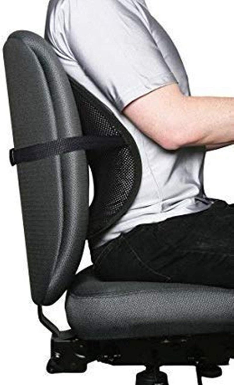 ALKAYAN Universal Car Seat Back Support Massage Chair Pillow Waist Support Lumbar Fan... - Image 4