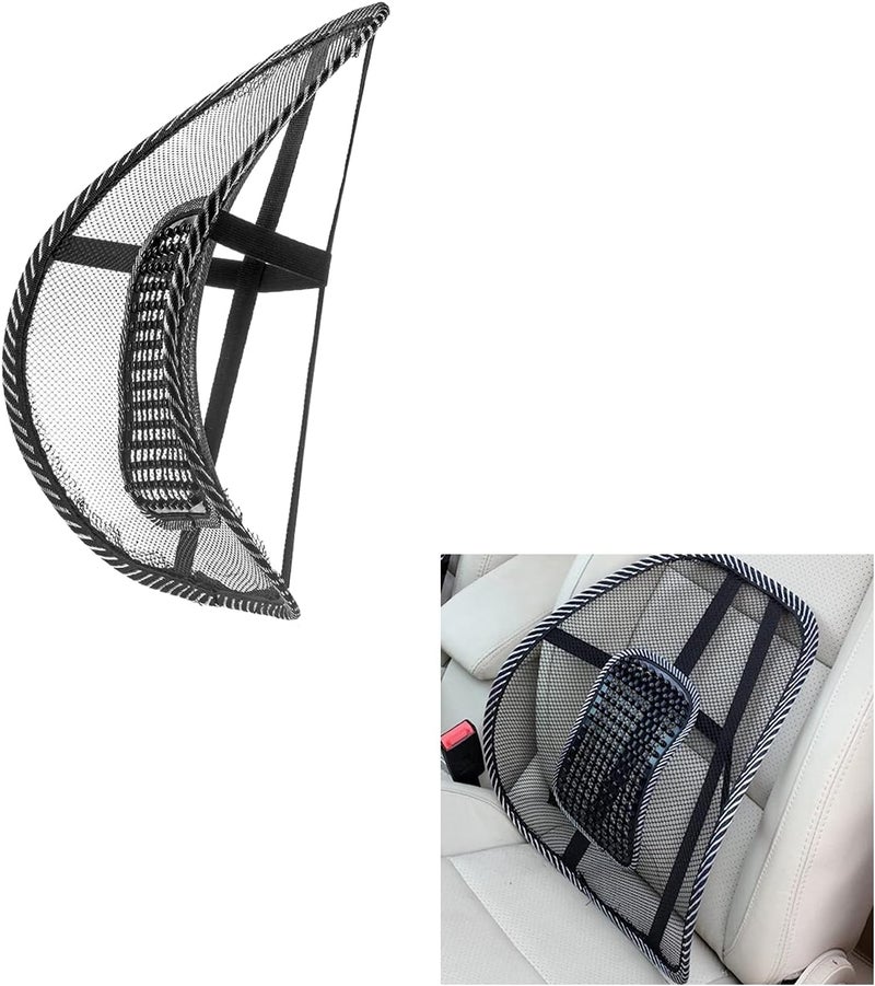 ALKAYAN Universal Car Seat Back Support Massage Chair Pillow Waist Support Lumbar Fan... - Image 5