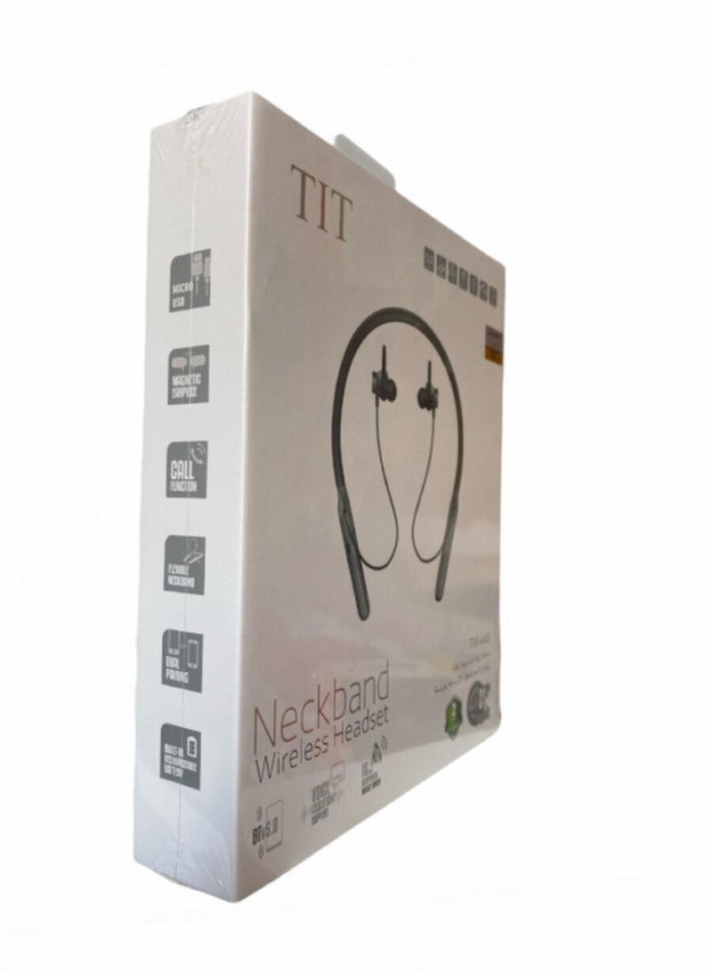 تي اي تي سماعة الرأس اللاسلكية بشريط العنق TW-44S، 21 ساعة من التشغيل المتواصل - Image 2