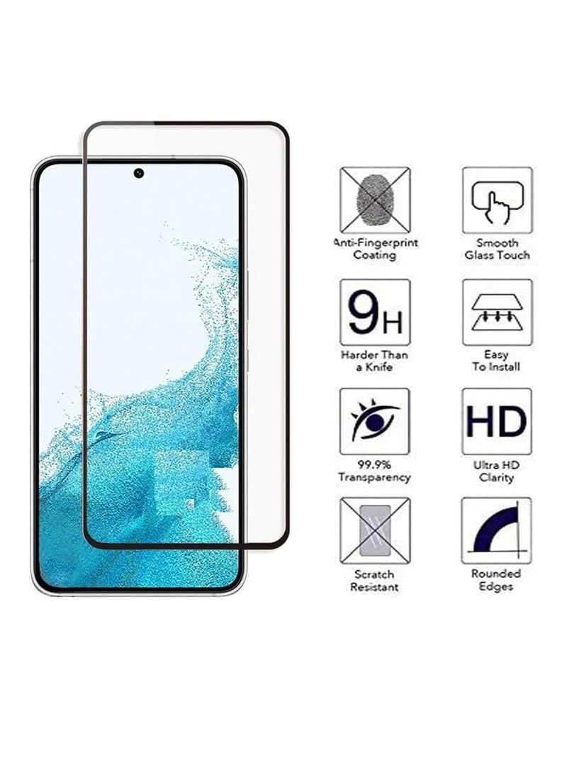 Samsung Galaxy S22 5G Screen Protector Tempered Glass 3D Curved Edge High Definition Anti Scratch 9H Hardness Bubble Free Case Friendly Screen Protector for Samsung Galaxy S22 5G