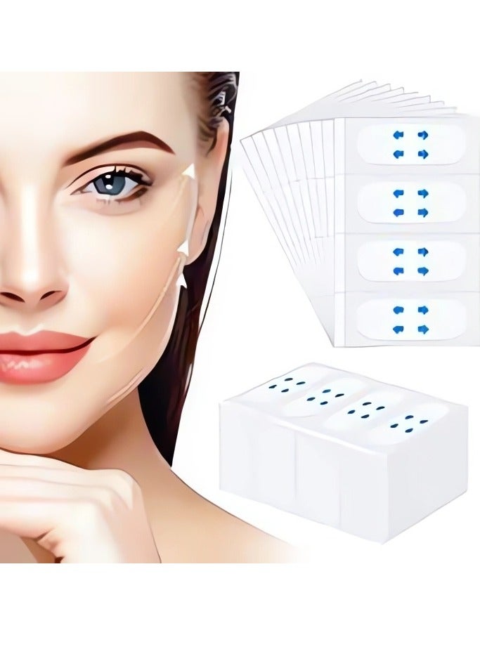 60Pcs Face Lift Tape Instant Face Lifting Sticker Invisible Waterproof Elasticity Wrinkle Lift Patches Makeup Face Lift Tools for Instant Face, Neck Lift, Reduce Double Chin (Face Lift Tape - Image 1