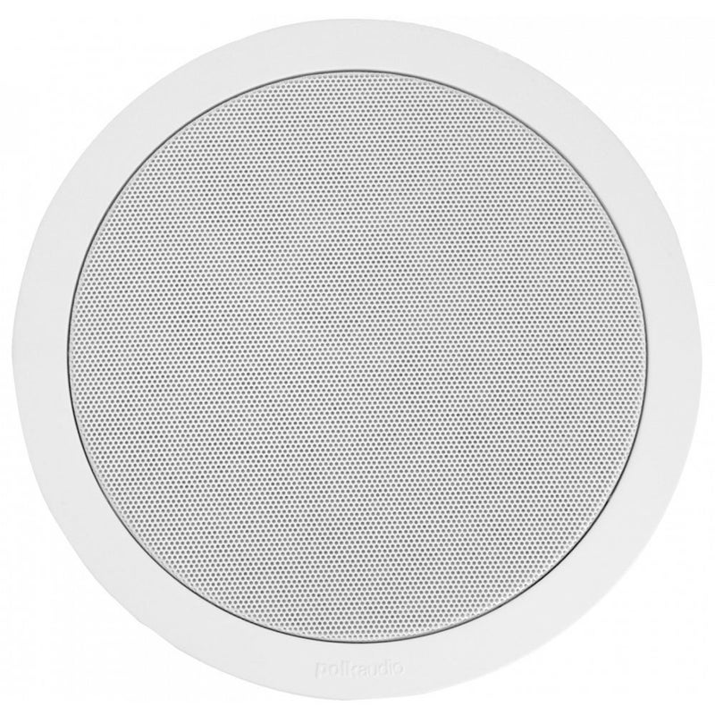 Polk Audio MC60 2Way inCeiling 65 Speaker Single Dynamic Builtin Audio Perfect for Humid IndoorEnclosed Areas Bathrooms Kitchens Patios White