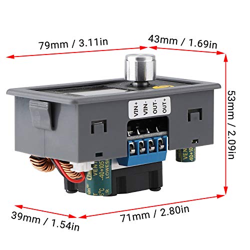 DROK Adjustable Voltage Regulator DC, Buck Boost Converter 6.0V-36V 9v 12v to DC 0.6-36V 24v 5A Power Supply Panel, Constant Current Volt Step Up Down Module - Image 5