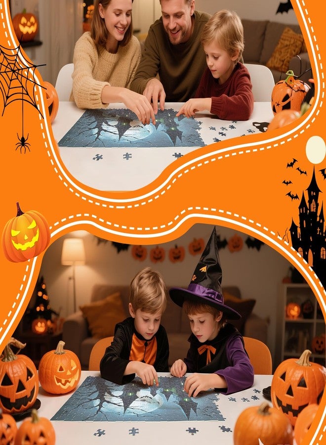 Nsoyos Halloween Puzzles 1000 Pieces-Creative Play & Haunted House Pumpkin,Witch,Ghost,Grave Theme Puzzles-for Holiday Party Gifts or Halloween Home Decorations - Image 3