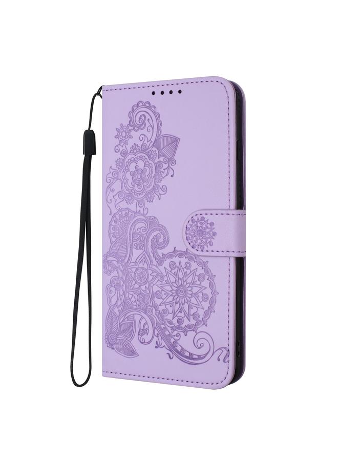 erorex Case For vivo Y22 4G Global/Y77 5G Global Datura Flower Embossed Flip Leather Phone Case - Image 3