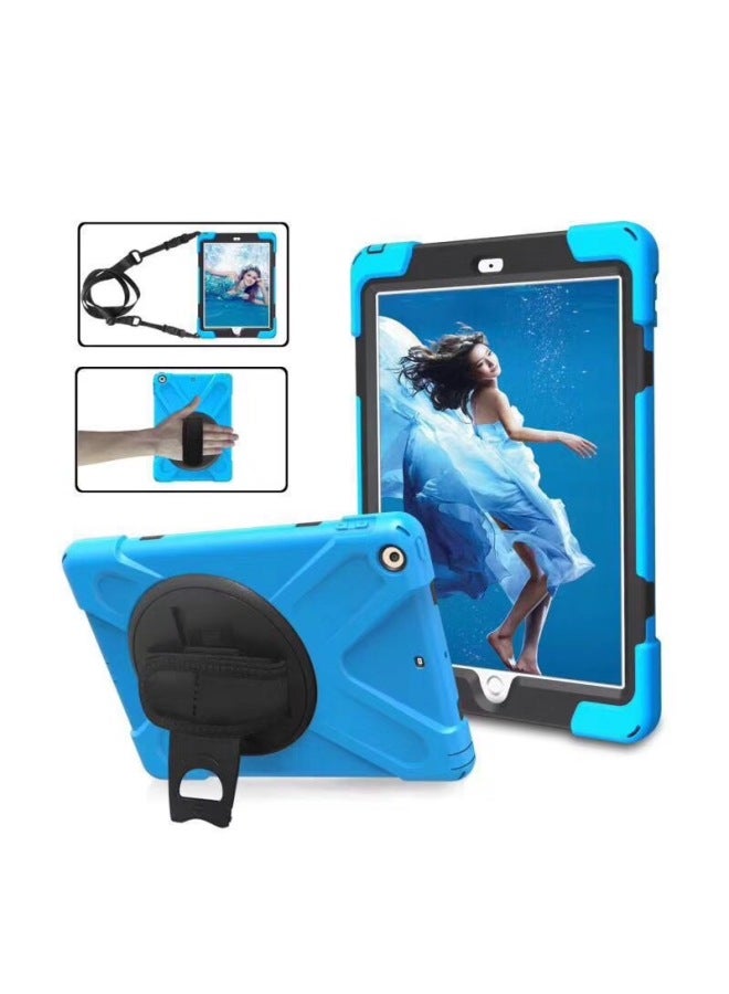 Protective Case For 2023 Ipad Air 5 10.2 Inch Pro 11 Hand Strap/back Strap Anti-fall 10th Generation Shell-Color:Purple Hand Strap-Applicable Model:Ipad 11th Generation (2025)/10th Generation- 10.9inch Universal (with Pen Tray)