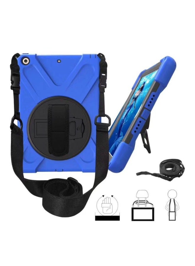 Protective Case For 2023 Ipad Air 5 10.2 Inch Pro 11 Hand Strap/back Strap Anti-fall 10th Generation Shell-Color:Purple Hand Strap-Applicable Model:Ipad 11th Generation (2025)/10th Generation- 10.9inch Universal (with Pen Tray)
