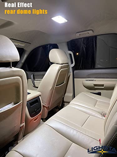LIGHSTA 20PCS White LED Interior Light Kit Package for Chevrolet Chevy Tahoe/Suburban, GMC Yukon 2000 2001 2002 2003 2004 2005 2006 + Side Mirror Puddle Lights + License Plate Lights and Install Tool - Image 5