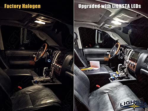 LIGHSTA 20PCS White LED Interior Light Kit Package for Chevrolet Chevy Tahoe/Suburban, GMC Yukon 2000 2001 2002 2003 2004 2005 2006 + Side Mirror Puddle Lights + License Plate Lights and Install Tool - Image 2