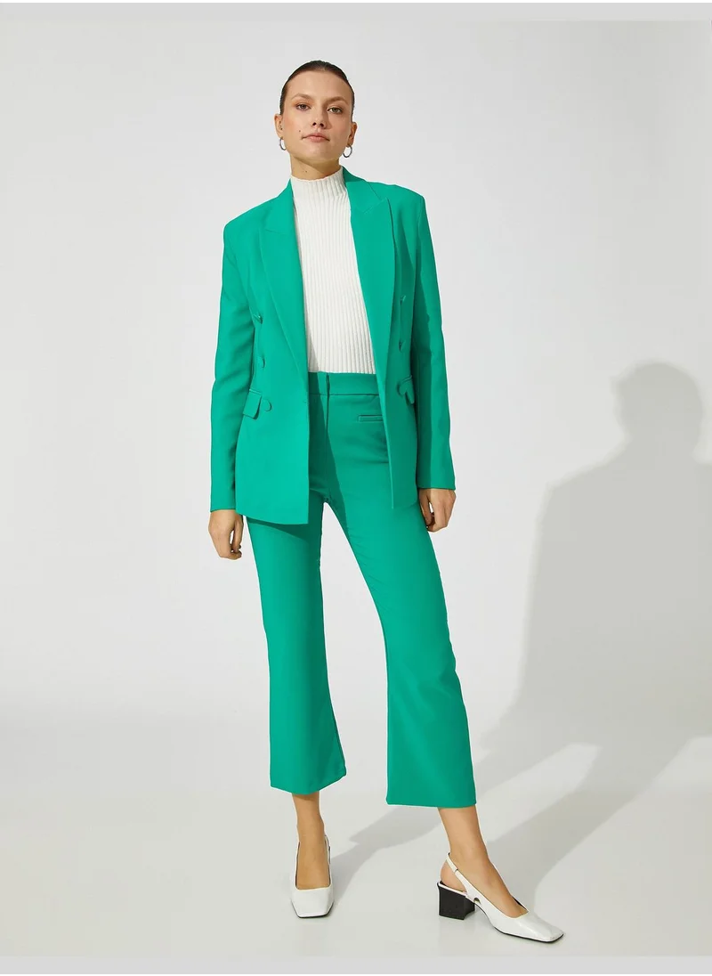 KOTON Button Detail Blazer Jacket