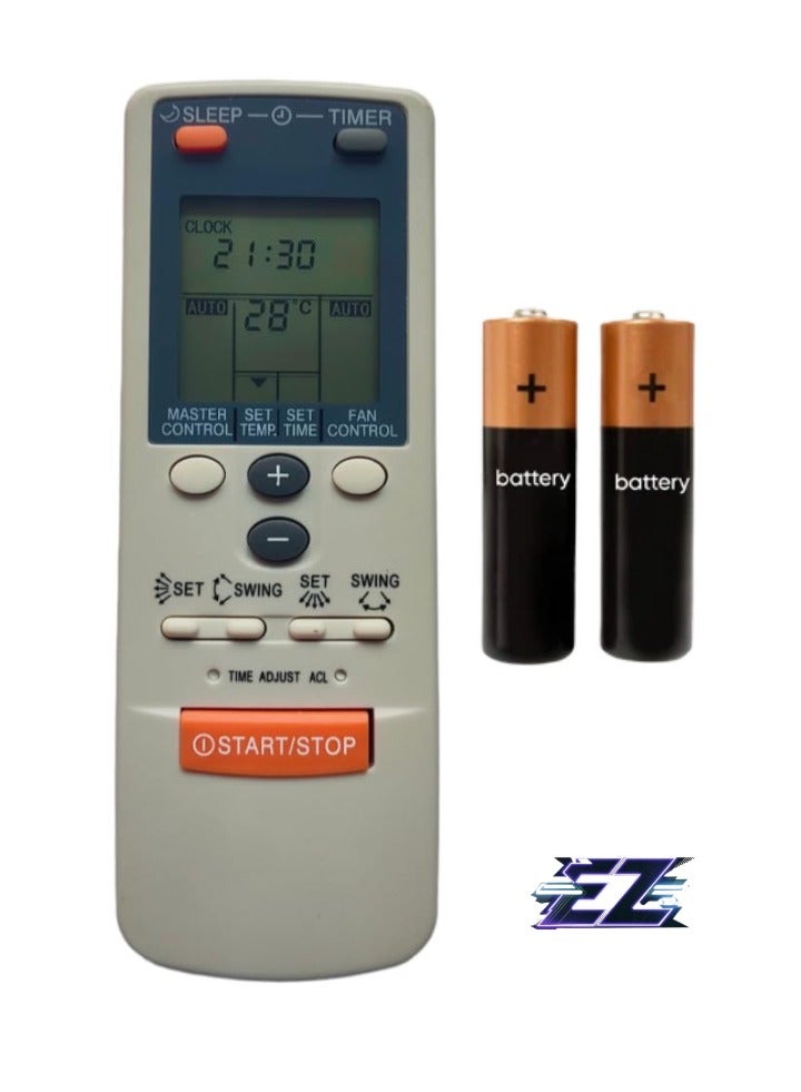 ELTRAZONE جهاز تحكم عن بعد مكيف الهواء رقم 86 (بدون إضاءة خلفية)، متوافق/بديل لجهاز تحكم مكيف الهواء O General – مطابق تمامًا لمكيفات O General – موثوق، بسيط، استعادة كاملة للوظائف - Image 1