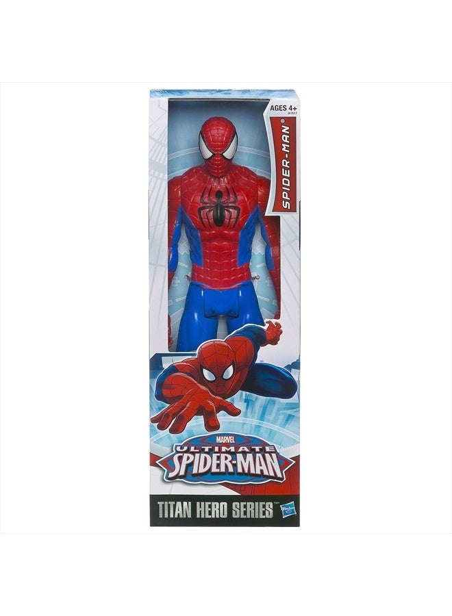 HASBRO - GAMING تمثال سبايدر مان من سلسلة أبطال مارفل التايتان، 12 بوصة - Image 2