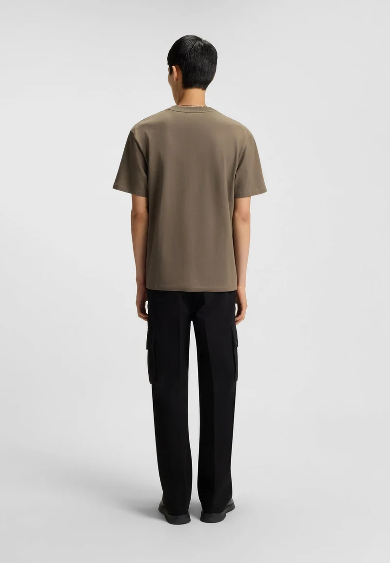 HUGO Relaxed-fit T-shirt in cotton with logo print