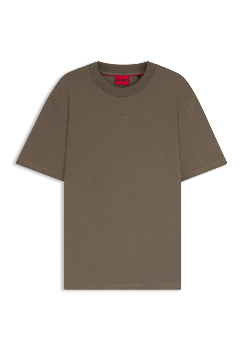 HUGO Relaxed-fit T-shirt in cotton with logo print